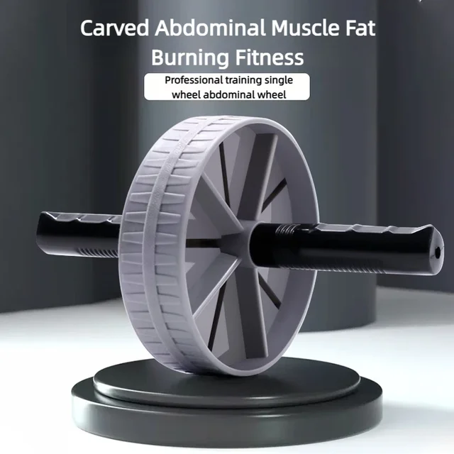 1Pcs Abdominal Wheel Strong Load Bearing Non-slip Roller Strengthen Muscle Exercise Equipment Fitness Training Home Use Silent 4