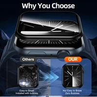 Protecteur d'écran pour Apple Watch série 10 9-8-7-6 5 Se ultra-2 49mm 41mm 45mm 40 44mm 3D (verre non trempé), accessoires de Film 3