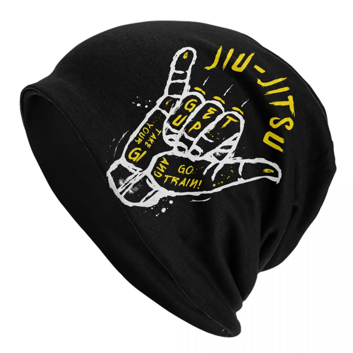 

Brazilian Jiu Jitsu Skullies Beanies Hats Martial Arts BJJ MMA Vintage Unisex Ski Cap Warm Dual-use Bonnet