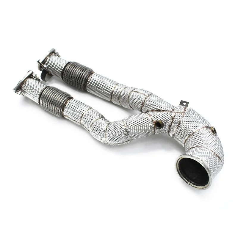Sezione Testa Tubi Ad Alto Flusso Tubi Di Scarico Diramazione Tubo Di Scarico Downpipe Con Catalizzatore Per Audi Rs3 2.5T 2016-2022