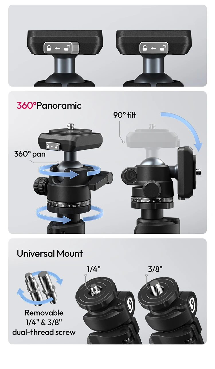 Ulanzi TT59 Camera Tripod description image 7