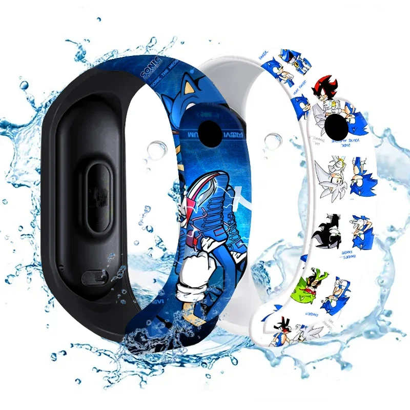 Disney Stitch Sonic Digital Watches Anime Figures LED Luminous Watch Touch Waterproof Electronic Sports Watch Kids Birthday Gift