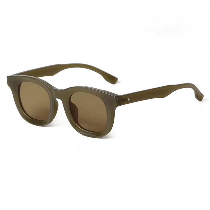 Trendy Square Sunglasses Women Yellow Decor Rivets Sun  display picture 1
