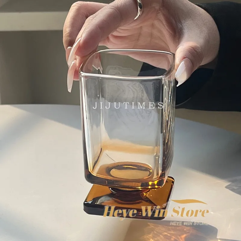 Gradient Square Whiskey Glass 3