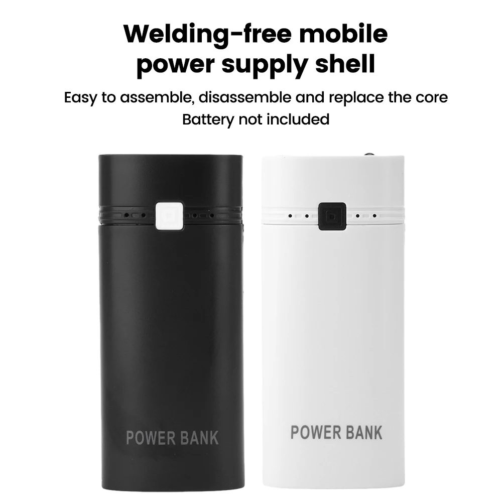 TYPE-C Port 2-Section Solderless Mobile Power Supply Housing 18650 Mobile Power Supply Sleeve Material