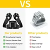 10/1x Self-Adhesive Mop Holder Clips Stainless Steel Drilling Mop Broom Holder Rack with Screw Kitchen Bathroom Organizer Shelf 5