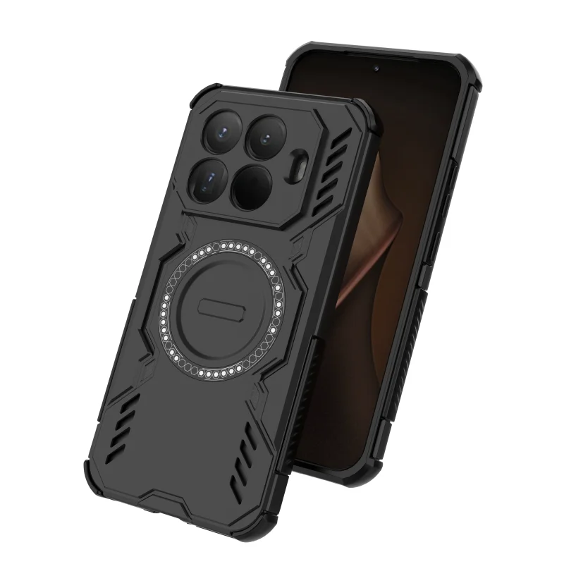 Breathable Heat Dissipation Magnetic Phone Case with Shockproof Airbag Corners and Durable TPU Frame