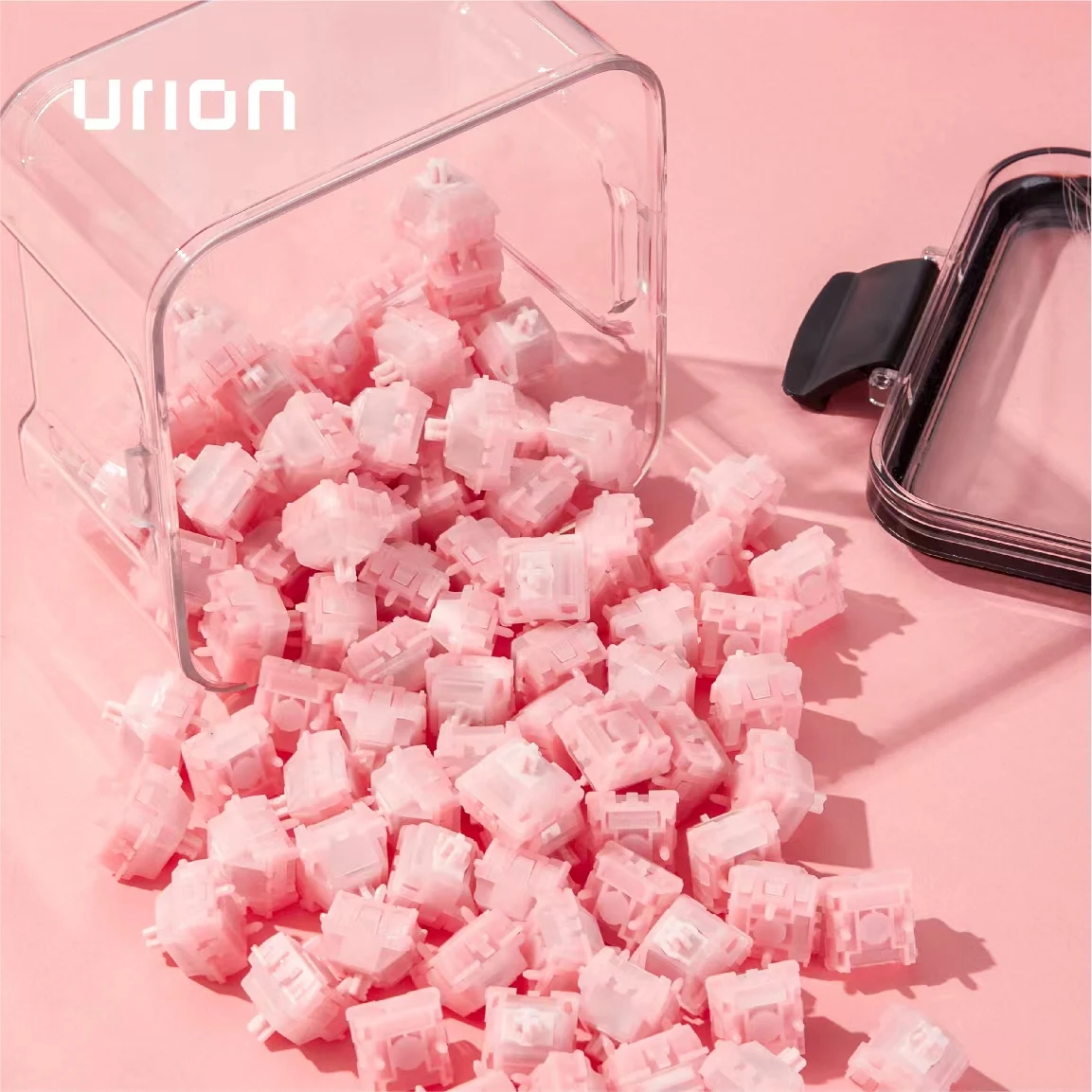 Enhanced Pink Ice Sakura Switch - Linear, Magnetic, Pre-Lubed, 35g/50g Actuation, 3.5mm Travel