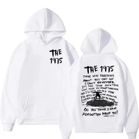 Retro The 1975 about You Print Hoodie Men's Hip Hop Gothic Pullover Sweatshirt Casual Fashion Oversized Hooded Unisex Streetwear 1
