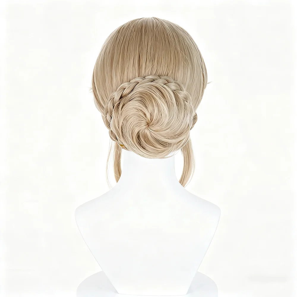 Generic Blonde Heat-Resistant Synthetic Wig for Cosplay Events