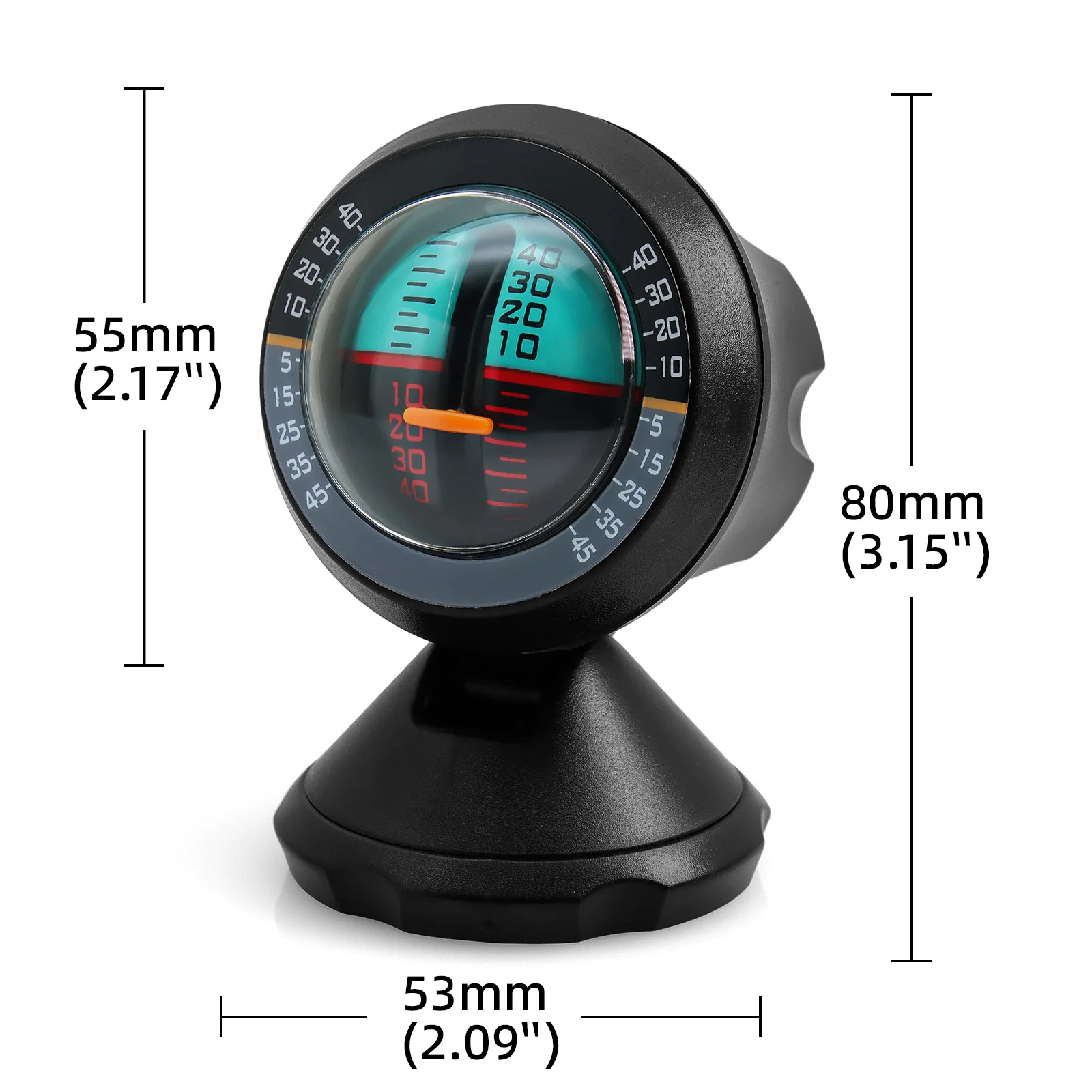1Pc Car Inclinometer Slope Meter Outdoor Measure Tool Multifunction Inclinometer