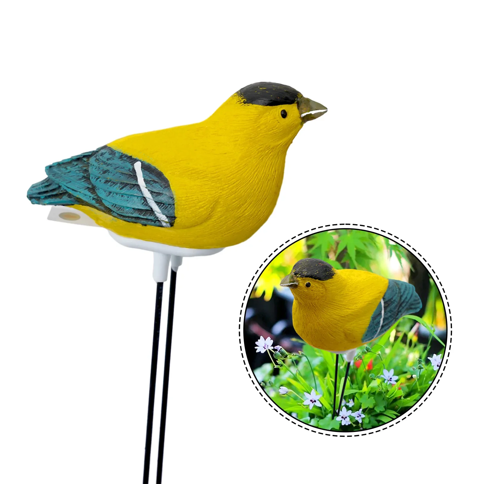 Soil Moisture Meter Bird Shape Resin Soil Moisture Meter Watering Alarm Plant Water Tester Hygrometer Sensor 1PC