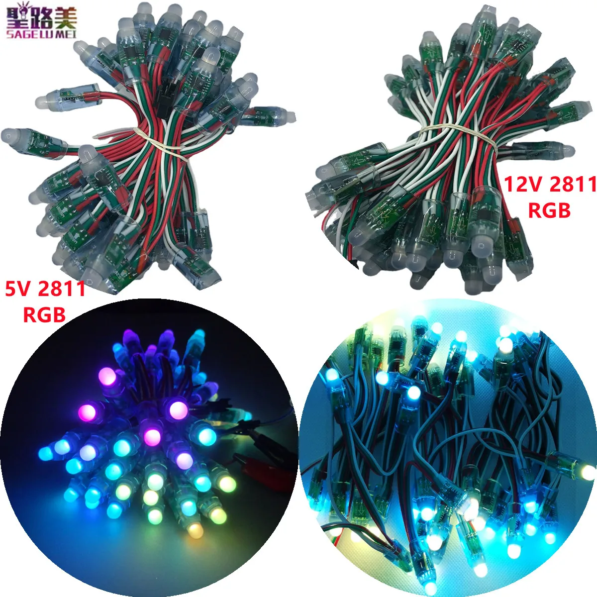 Addressable Led String Lights Waterproof Addressable Christmas