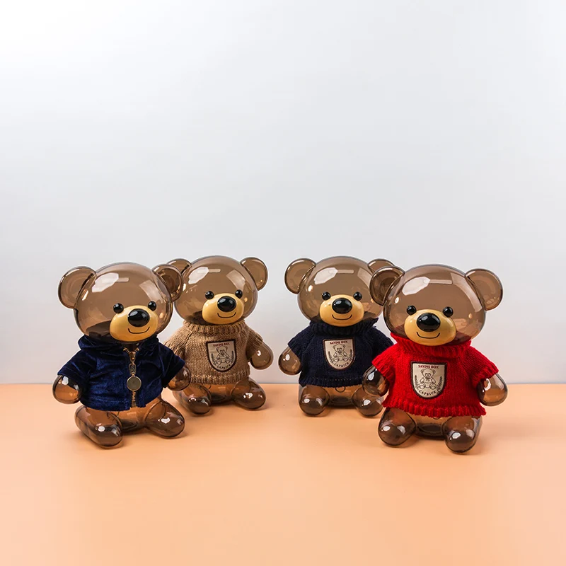 

Bear Piggy Bank Boys Girl Surprise Gift Kawaii Children Room Decoration Novelty Money Box Cute Cajas Fuertes Nice Accessories