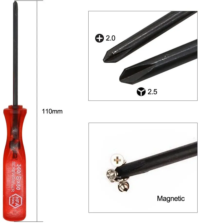 Zuidid 1 Cacciavite A Croce Tri Wing + Y Per Wii Per Gameboy Advance Sp