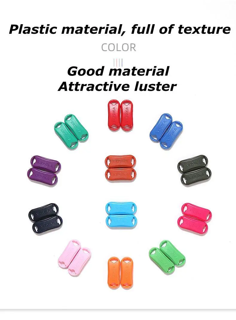 Mode Schnürsenkel schnalle Keine krawatte Schnürsenkel Schnell installieren lock Schuhe Zubehör AF1 Turnschuhe Schuh Charms 24 farben Schnürsenkel Schnalle – Detail 2