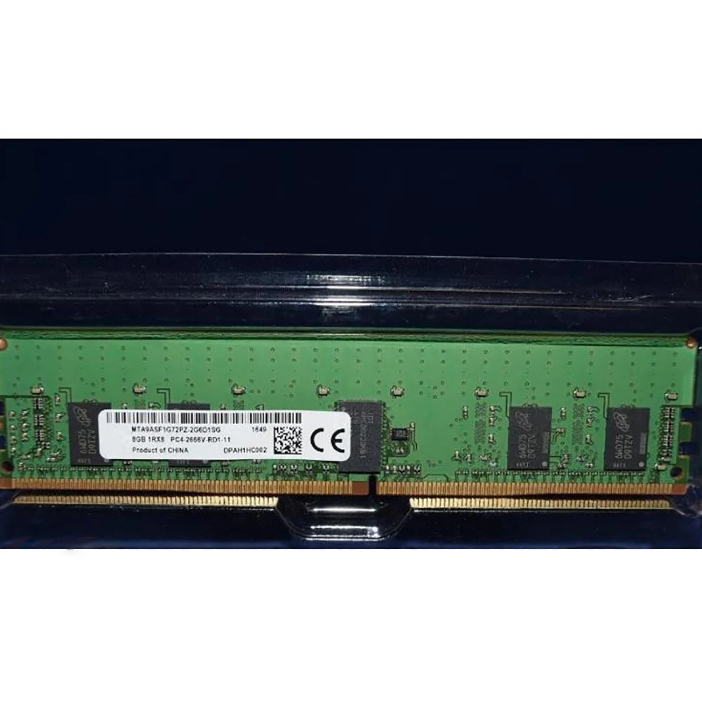 서버 메모리 MTA9ASF1G72PZ-2G6D1SG, MT 8G 8GB 1RX8 PC4-2666V DDR4 2666, 1 개