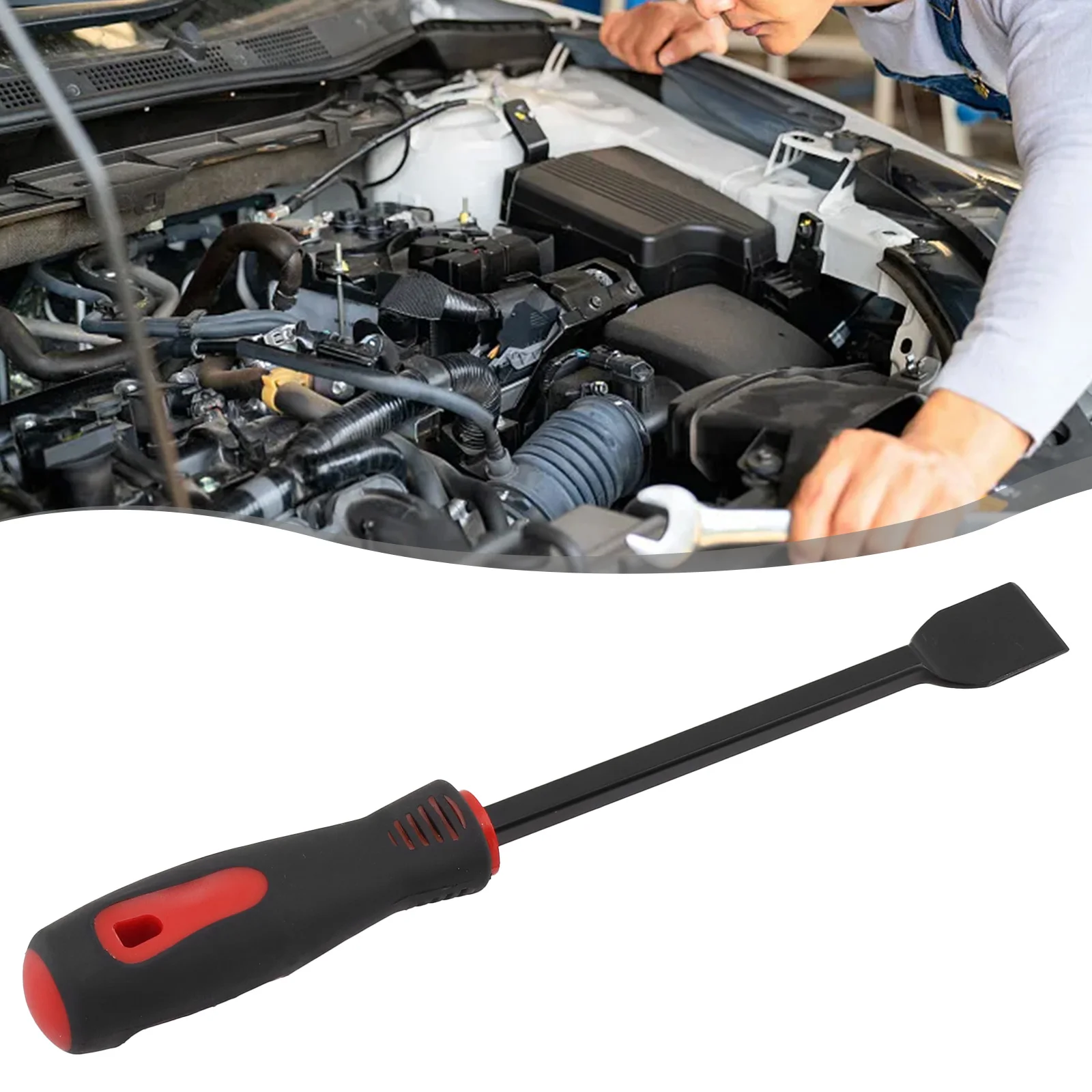 Multi-Function Long Pry Bar Tire Heavy Duty Crowbar Strike Cap Nail Puller Car Repair CV-R Removal Tools 26x2.3cm