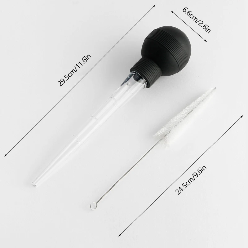 Kitchen Utensils Cooking Kitchen Chicken Turkey Poultry BBQ Food Flavour Baster Syringe Tube Pump Turkey Baster Oil Dropper Pipette With Scale