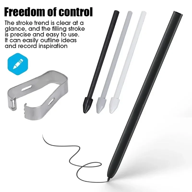 For Samsung S Pens Tips Plastic Tylus Pencil Nibs for Samsung Galaxy Tab S8 S6 T860/S6 Lite Touchscreen Pencil Tips with Clips