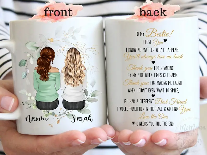 Taza de mejores amigas, regalos para mejores amigos, a mi Bestie, taza