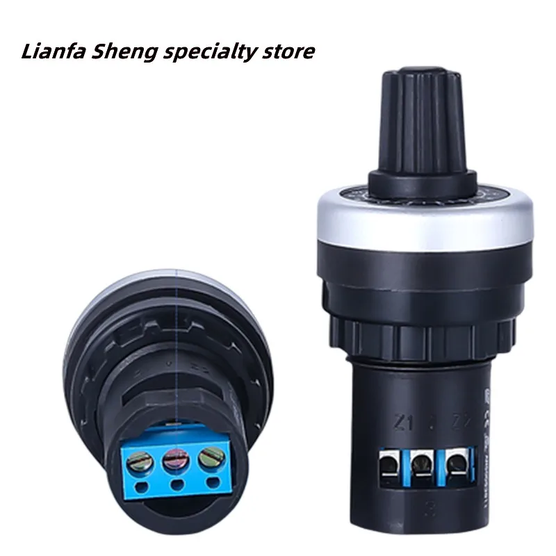 LA42DWQ-22 1K 2K 5K 10K 20k 50k 500k 22mm Diameter Rotary Potentiometer Converter Governor Inverter Resistance Switch