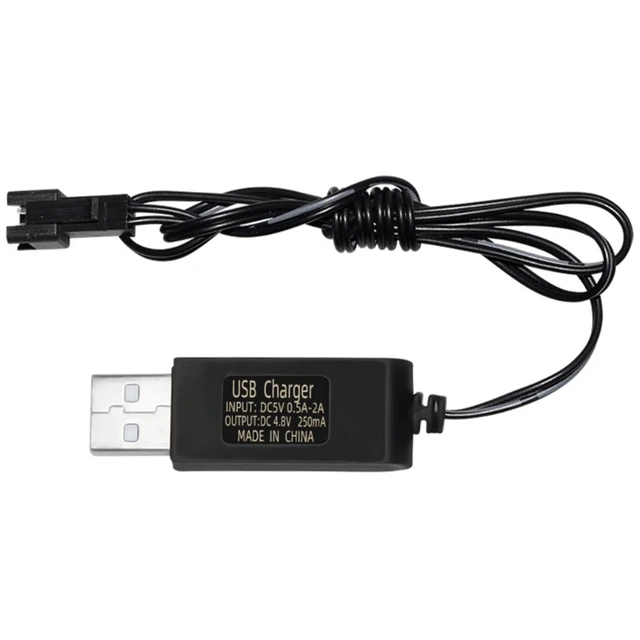 SM-2 Pin USB Charging Cable Cord for RC Car 250mA Ni-MH Ni-CD