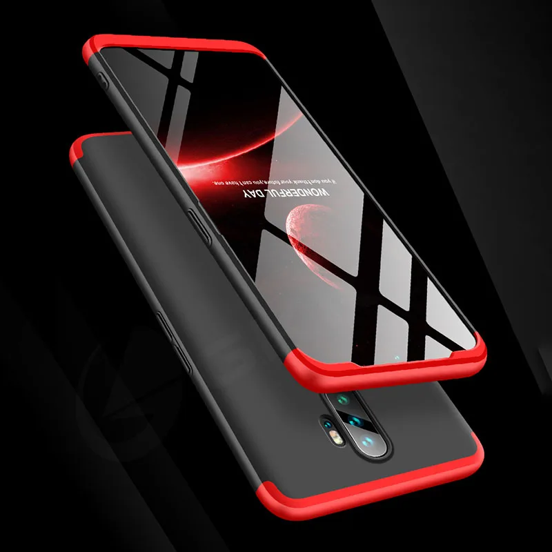 Shockproof Armor Matte Case For OPPO A5 2020 A11X Case Ultra-thin 3 in 1 Plastic