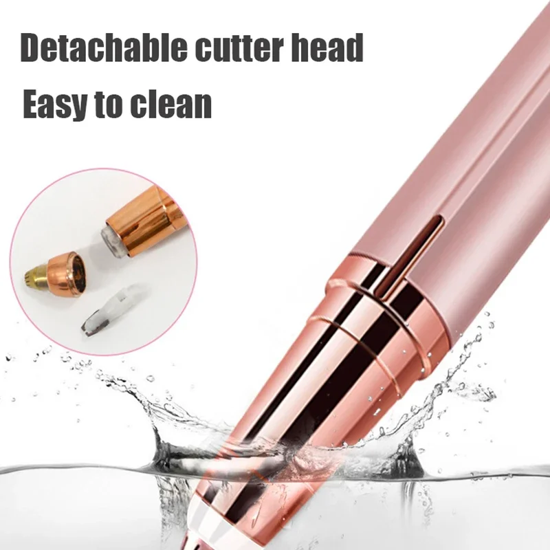 Electric Eyebrow Trimmer Shaper Pencil USB Rechargeable Automatic Facial Hair Remover for Women Daily Home Use