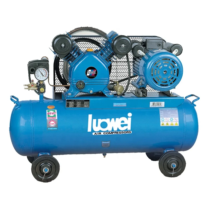 

2HP 1.5KW belt drive piston air compressor V-0.17/8 with 100L tank and CE