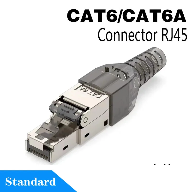 موصلات RJ45 Cat8 Cat7 Cat6A أداة معدنية مجانية سهل...