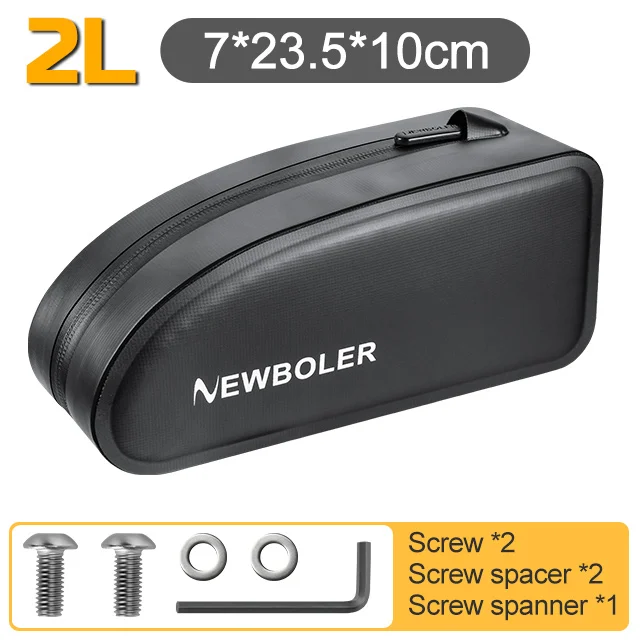 Waterproof Cycling Frame Bag with Secure Screws for Gravel and Road Bikes