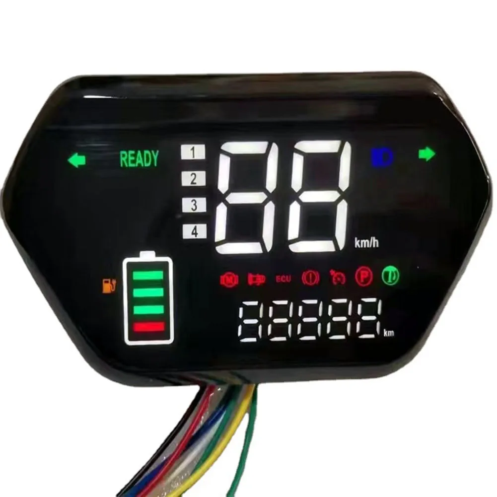 48V 60V 72V Ebike Display Lcd Misuratore Pannello Di Controllo Schermo Speedmeter Per Ebike Scooter Elettrico Motore Cruscotto Accessori