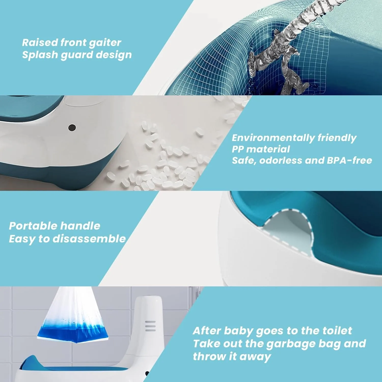 Potty Training Toilet, Training Seat with Realistic Flush Sound, Portable Toilet for Kids - Easy to Clean Potty Seat 6