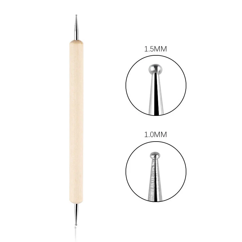 Nail Art Dotting Pen, Spiral Rod Hook Pen, Drawing Painting Marbleizing DIY Manicure tools 6