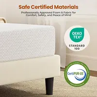 8 Inch Twin Mattress 3 Foam Layer Cooling Gel Memory Foam Mattresses Green Tea for Fresher Sleep Medium Firm CertiPUR-US Certifi 3