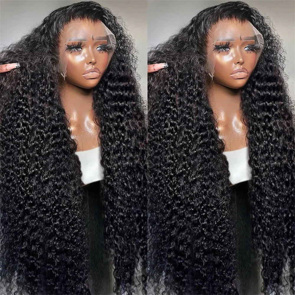 

Deep Wave 13x6 HD Lace Frontal Wig Brazilian Transparent 13x4 Glueless Lace Front Wig For Women Curly Lace Frontal Wigs Wear Go