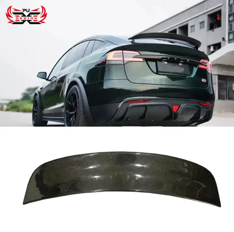 

Высококачественный хороший спойлер из углеродного волокна для заднего крыла Tesla Model X 2021-2023