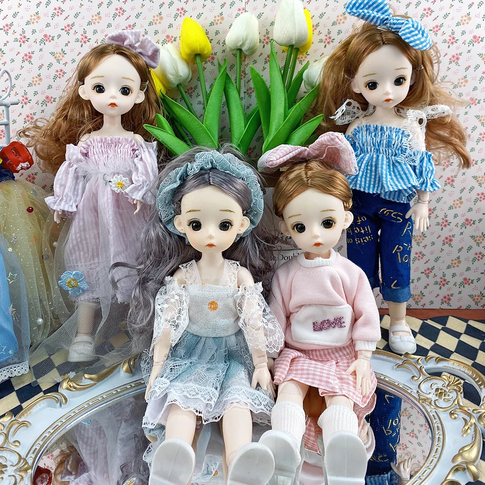 

BJD кукла 1/12, розовое платье с заячьими ушками, комплект со съемным соединением, аксессуары для тела, аниме фигурка, имитация, модные куклы для девочек, подарок