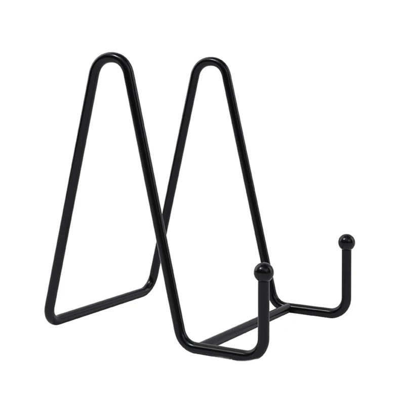 Plate Stands for Display Iron Easel Display Stand Holder Metal Frame for Pictures Photo Decorative Dish Tabletop Art Home Office 5