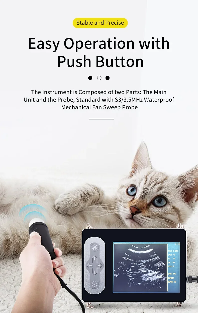 Portable Veterinary Ultrasound Scanner For Dog Cat Cattle Cow Pig Horse Ultrasou