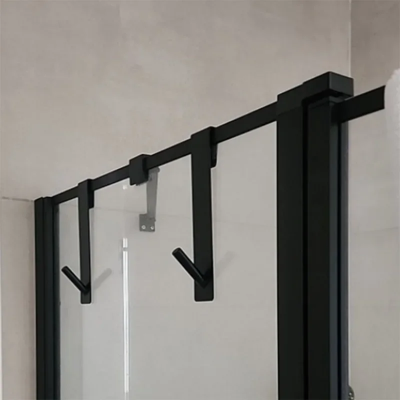 Description Picture 2 of item1PCS Stainless Steel Hooks for Shower Door Behind Door Towel Rack S Shape Bathrobe Rack Towel Hooks Bathroom Accessories