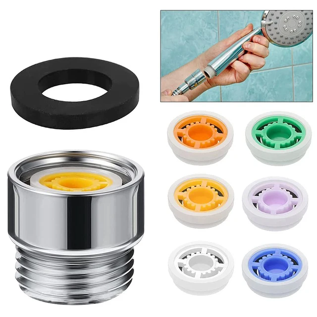 Kit Risparmio Acqua Doccia - 14 Limitatori Flusso 4L-10L/min | Adattatori Per Soffione 1/2" - Foto 3