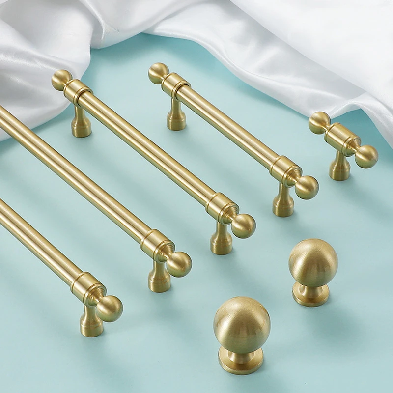 1pcs Gold Cabinet Handles Desk Drawer Pull Furniture Door Knob for Drawer Knob Furniture Hardware Kitchen Accessories