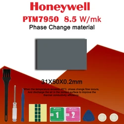 High-Performance Thermal Conductive Phase Change Pad for CPU/GPU Cooling (31X50)