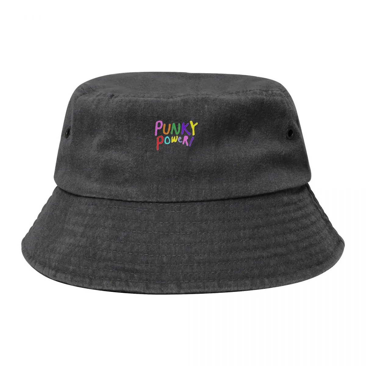 

Punky Power Cowboy Denim Fisherman Hat With Printing