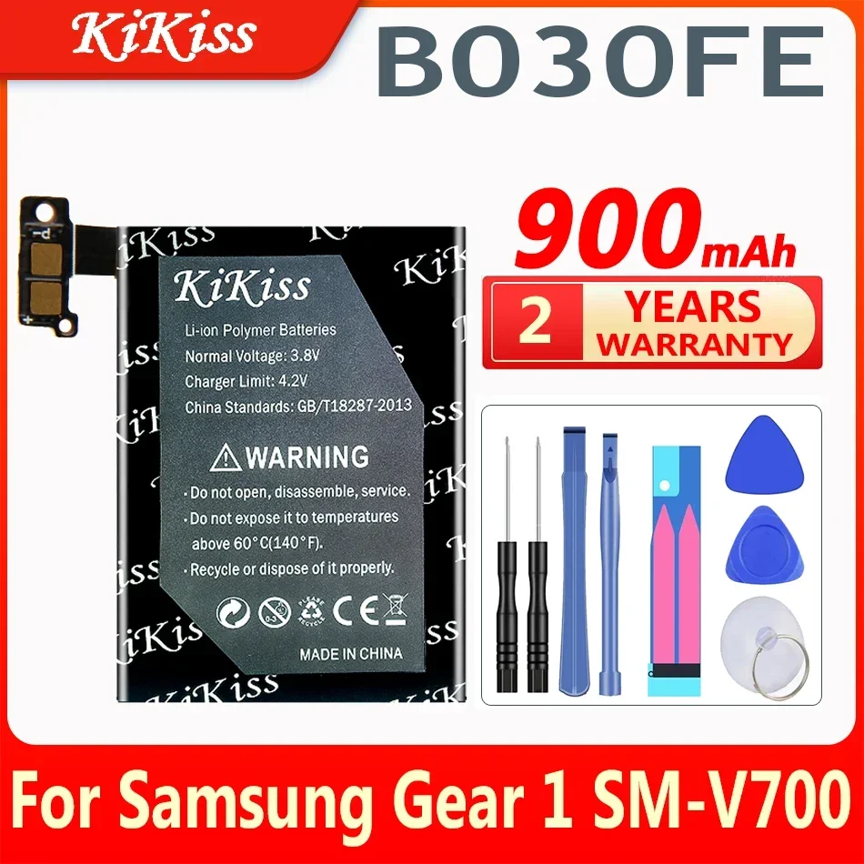 Batteria Di Ricambio Kikiss 900Mah B030Fe Per Samsung Gear 1 Sm-V700 Gear1 V700 Smv700 B030Fe Smart Watch Batterie