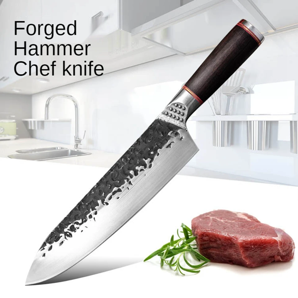 Chef Knife Stainless Steel Kitchen Knives Meat Cleaver Cutter