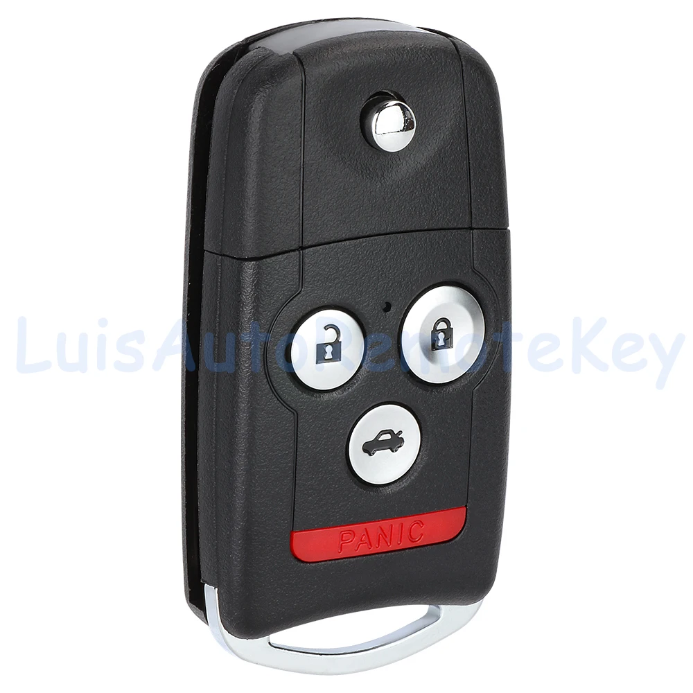 4 Buttons Flip Remote Car Key Fob 313.8MHz ID46 Chip FCC ID: OUCG8D-439H-A, N5F0602A1A, MLBHLIK-1T for Acura MDX RDX TSX TL ZDX