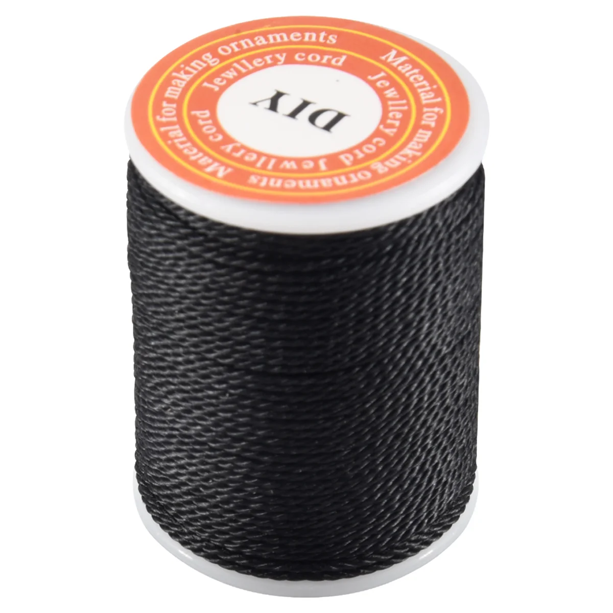 Cotton Rope Waxed Cord Rope Necklace Roll Black Waxed Cotton Necklace Beads Cord String 1mm